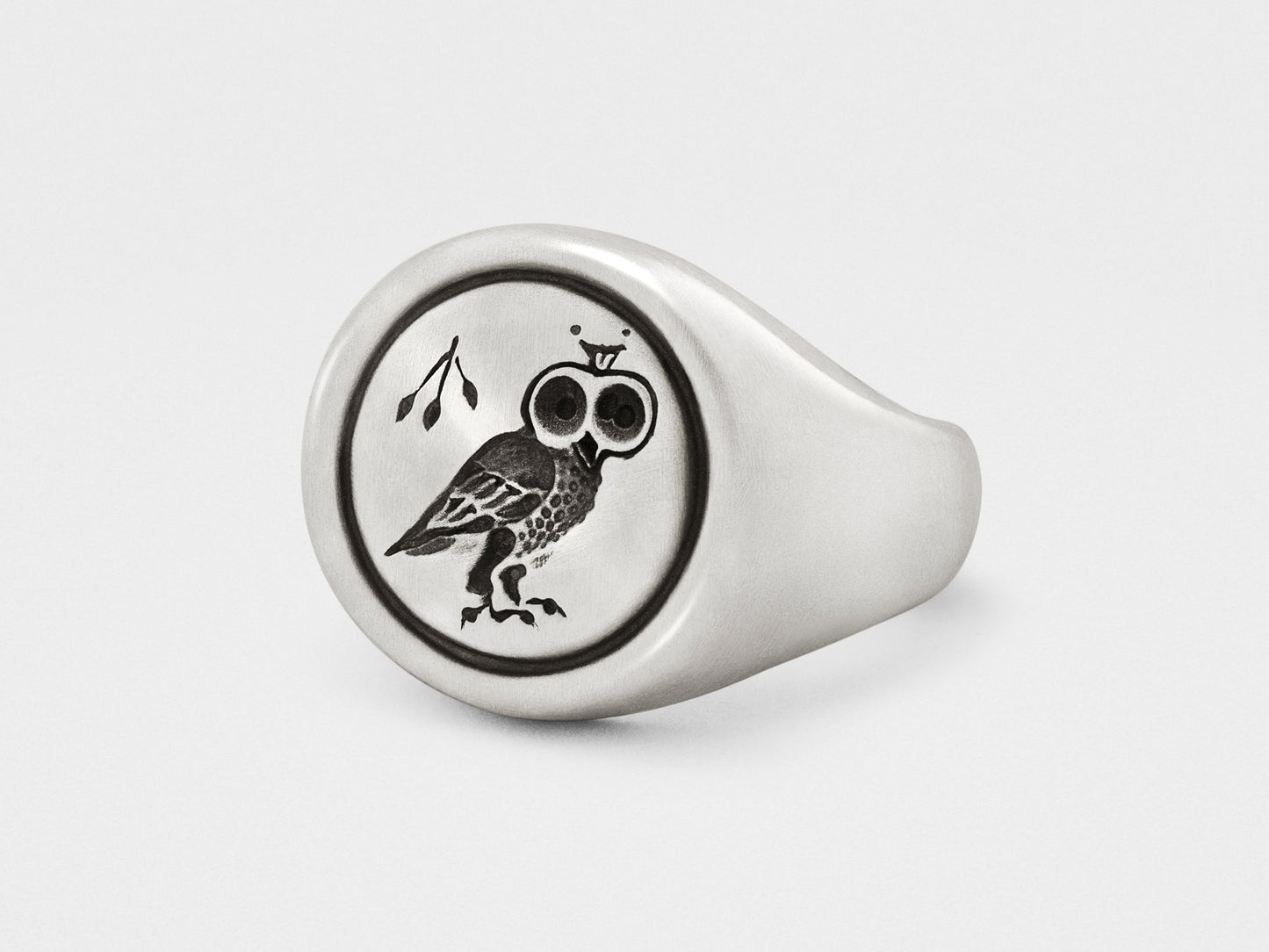 Oracle Owl Signet Ring – Wealth & Wisdom Edition